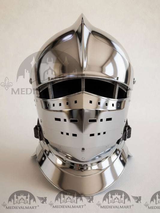 MEDIEVALMART 16th century German Renaissance-era modern combat Burgonet “Aldo Gervais” Helmet