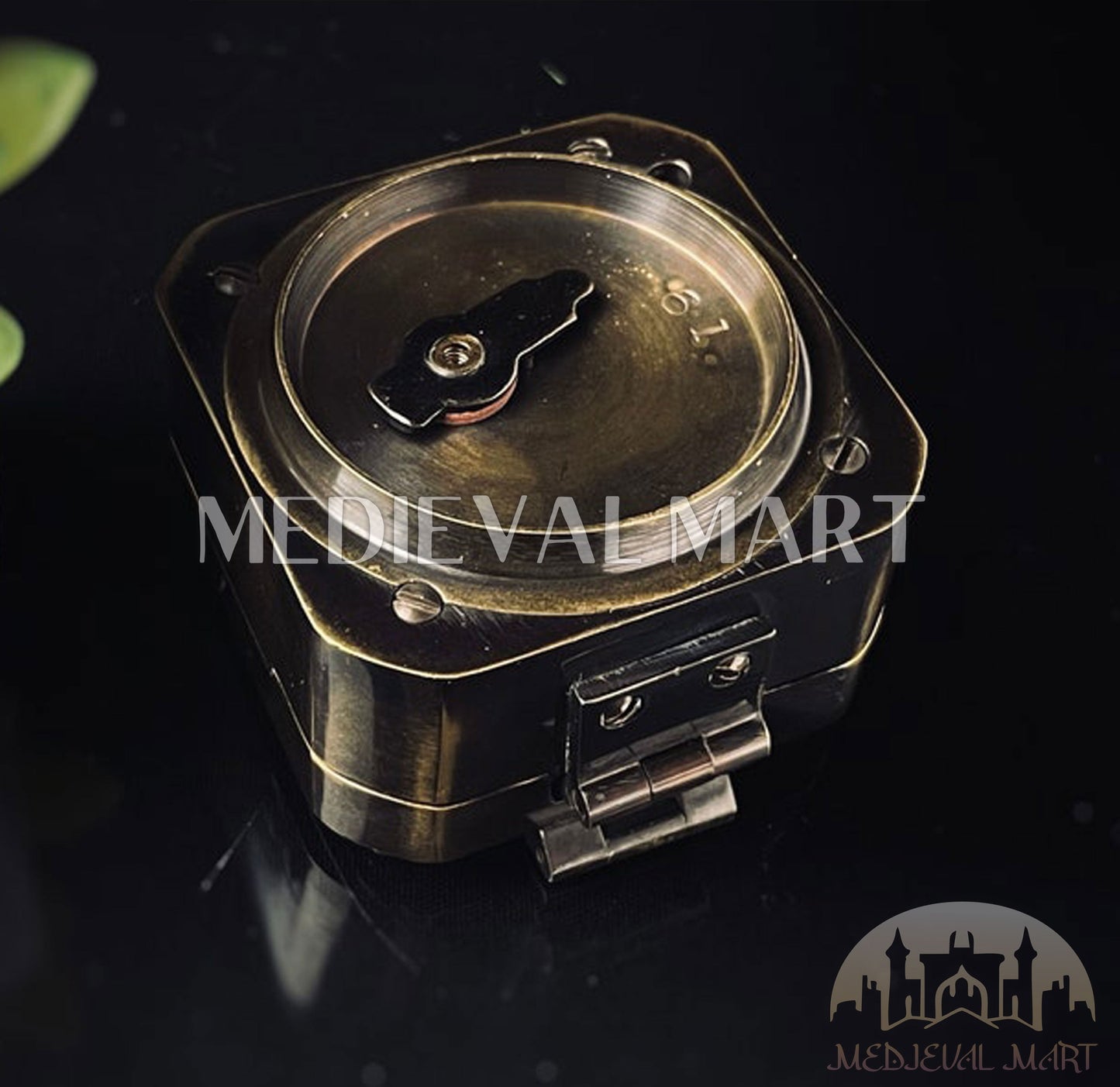MEDIEVALMART Antique Working Brass Brunton Compass Unique Marine Antique Finish | Gift For Mom, Dad