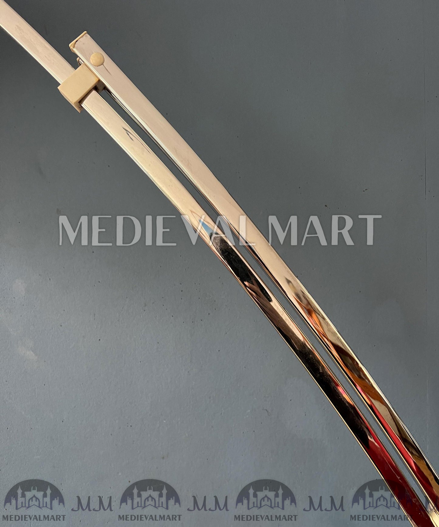 MEDIEVALMART Italian Mid Century Goffredo Reggiani Arc Floor Lamp with White Plexiglass Shade