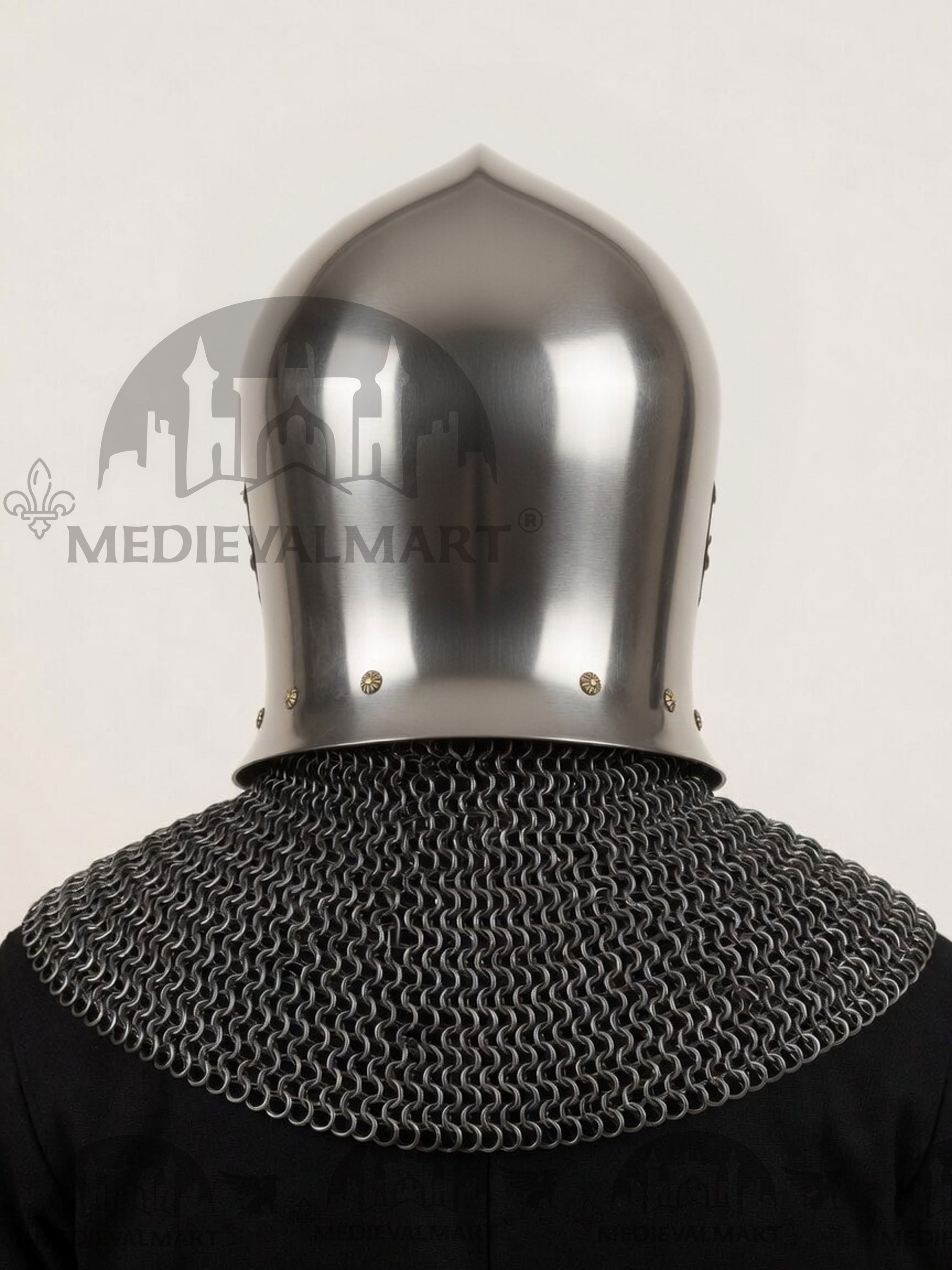 MEDIEVALMART 15th-century Italian war Simple barbute helmet / Best for Reenactment
