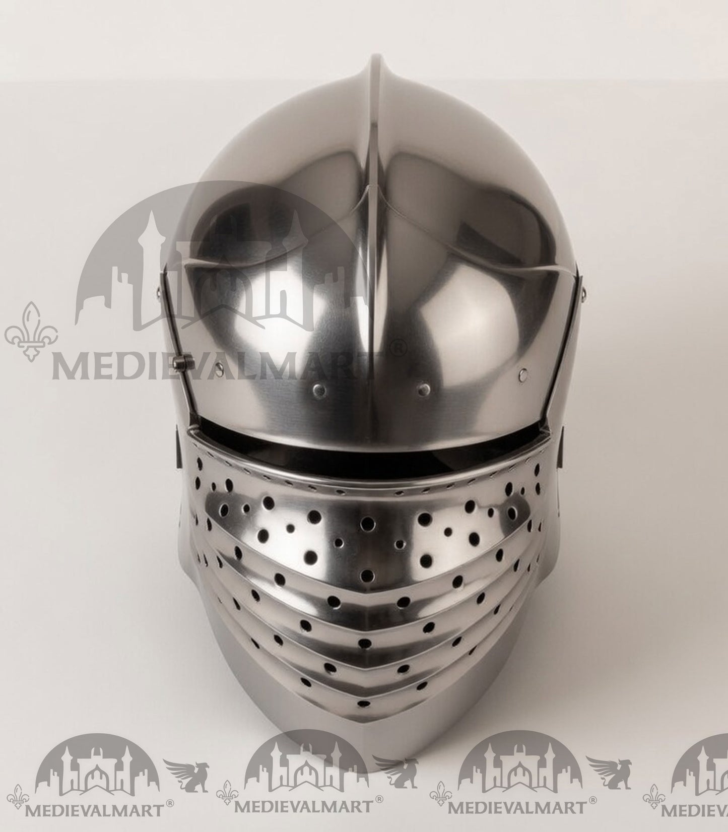 MEDIEVALMART XV Century Medieval North Italian face Sallet W/H Bellows Visored Late Helmet