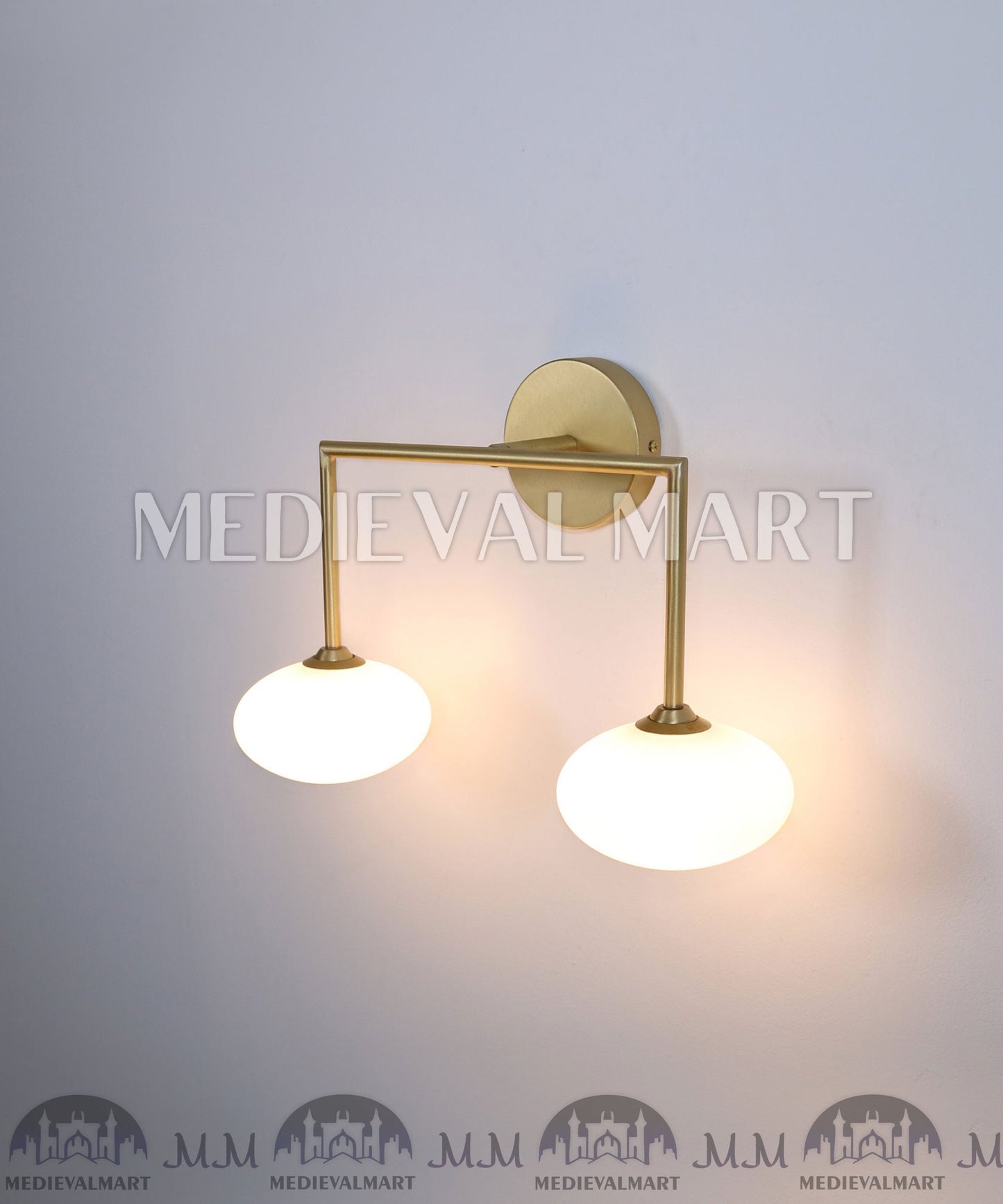 MEDIEVALMART Brass Wall Lights ,Wall Sconce ,Wall lamp ,Vanity Lights , Sconce Light