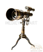 MEDIEVALMART Nautical Antique Telescope with Tripod, Corporate Gift, Groomsmen Gift
