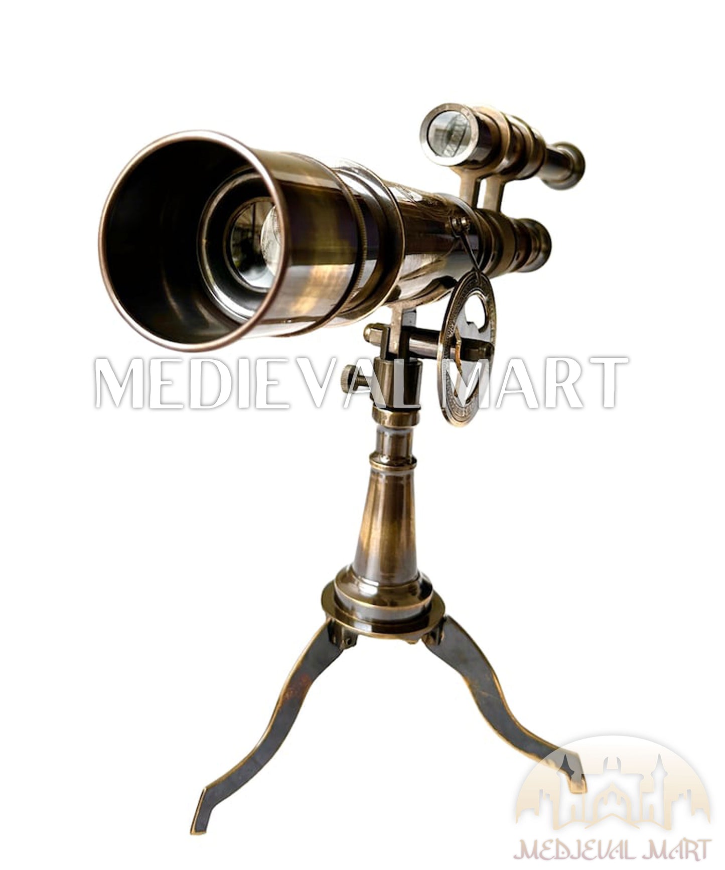 MEDIEVALMART Nautical Antique Telescope with Tripod, Corporate Gift, Groomsmen Gift