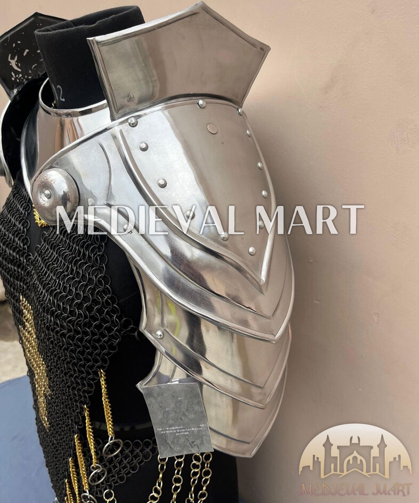 MEDIEVALMART (Isolara Dragonplate) Women’s Armor W/H Black (Dragonfang) Jesus Chainmail
