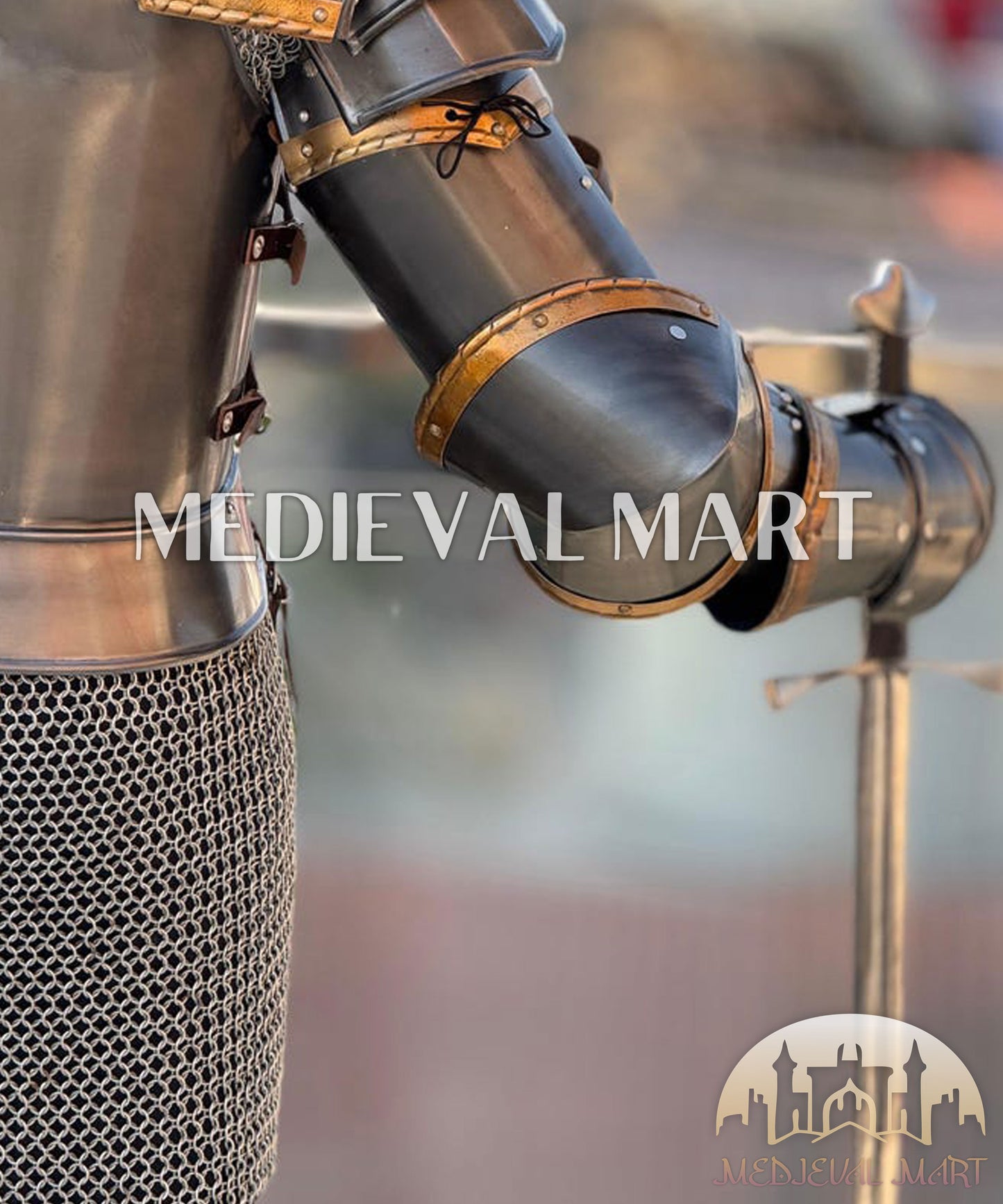 MEDIEVALMART Moria Dwarf Dwarven Steel Knight Armor Suit Full Body Armor