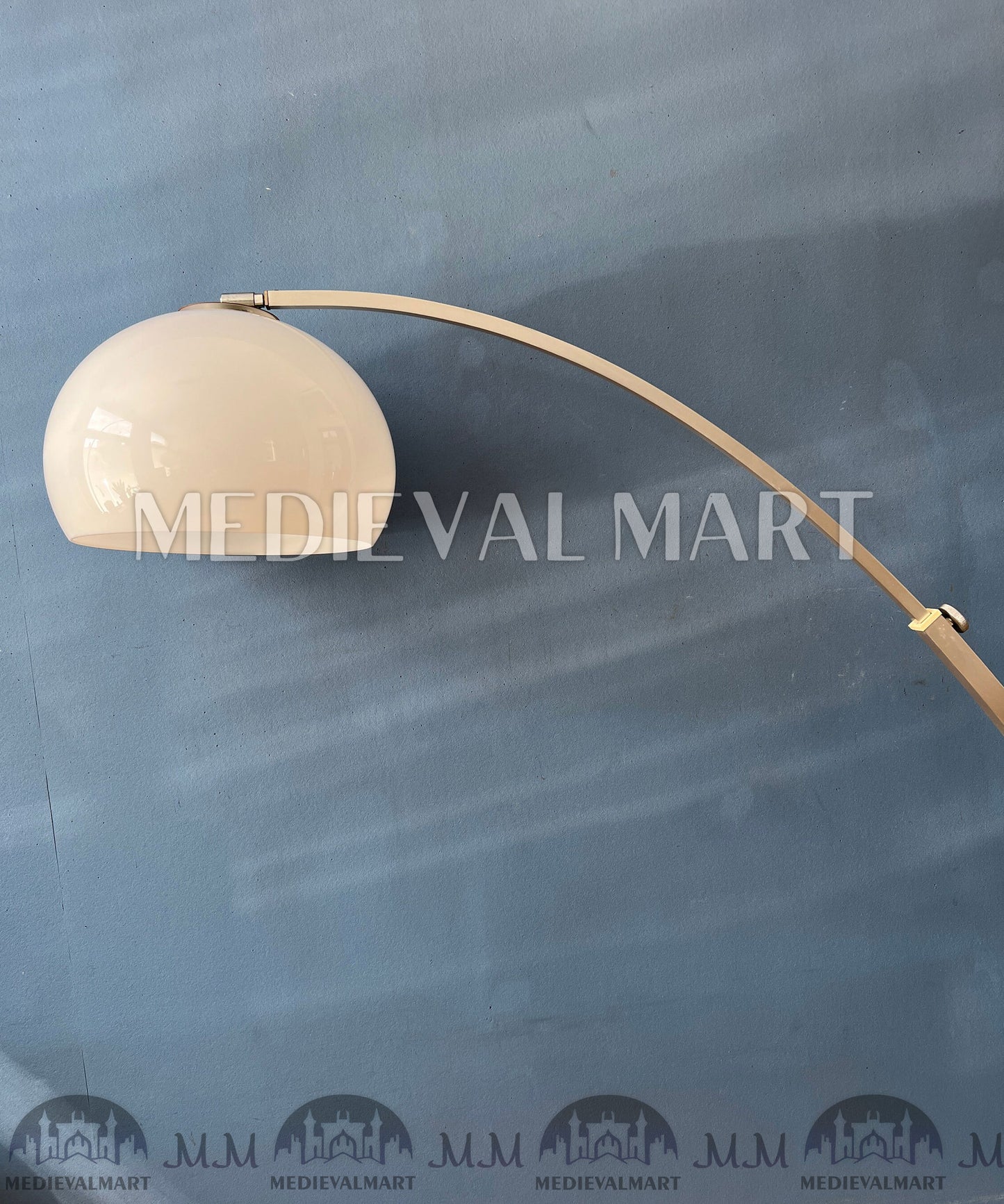 MEDIEVALMART Vintage Mid Century GEPO Space Age Mushroom Arc Floor Lamp