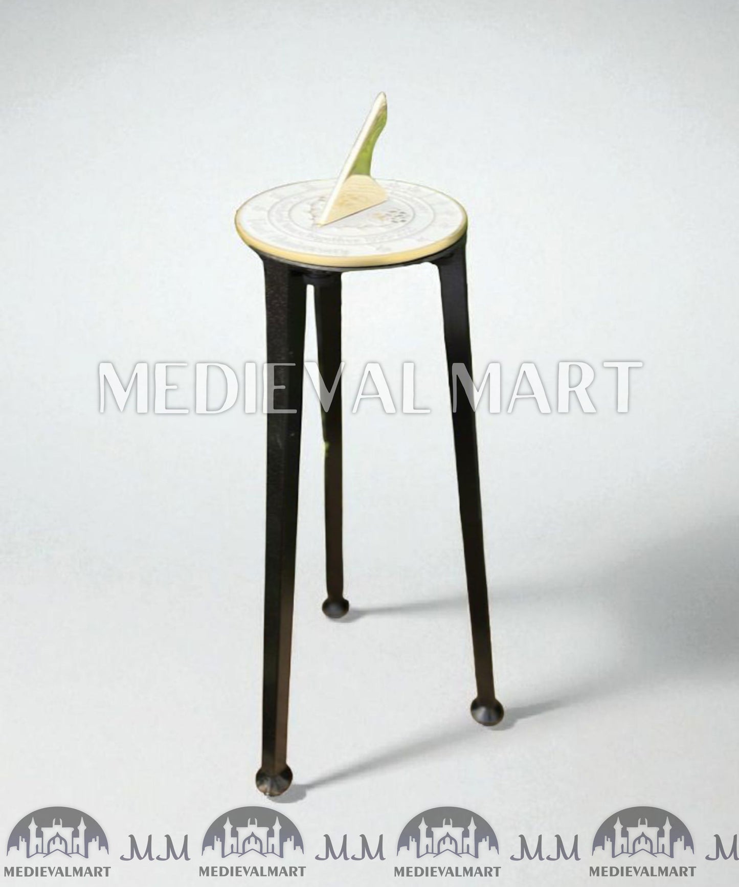 MEDIEVALMART 30th "Wonderful Years" Pearl Anniversary Sundial Clock Best Gift For Anniversary Day