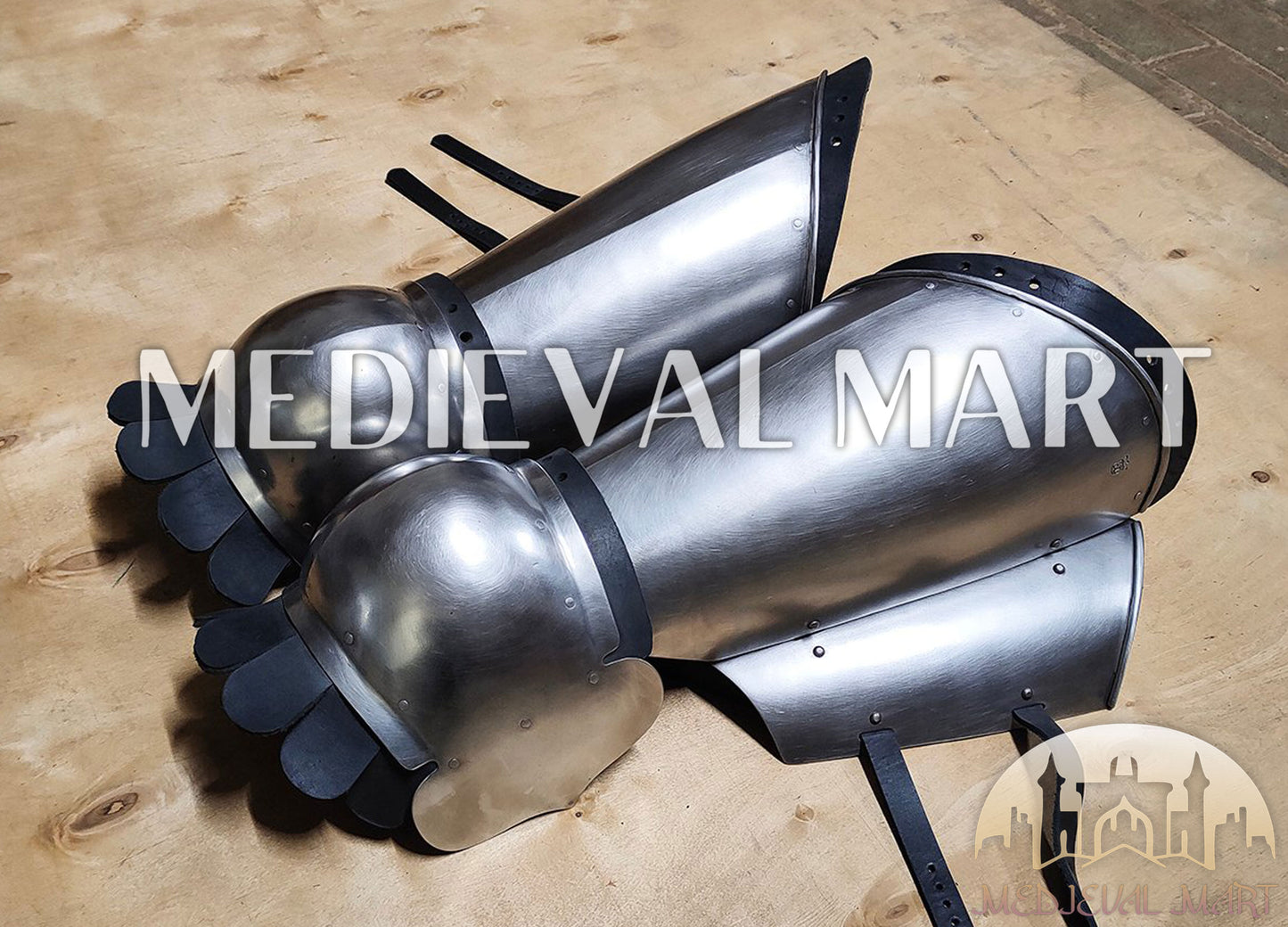MEDIEVALMART Medieval European Greaves knight Legs Armor