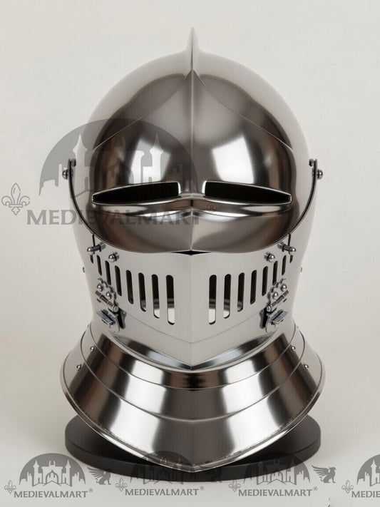 MEDIEVALMART Casque fermé de style médiéval anglais « Dark Soul » de type européen