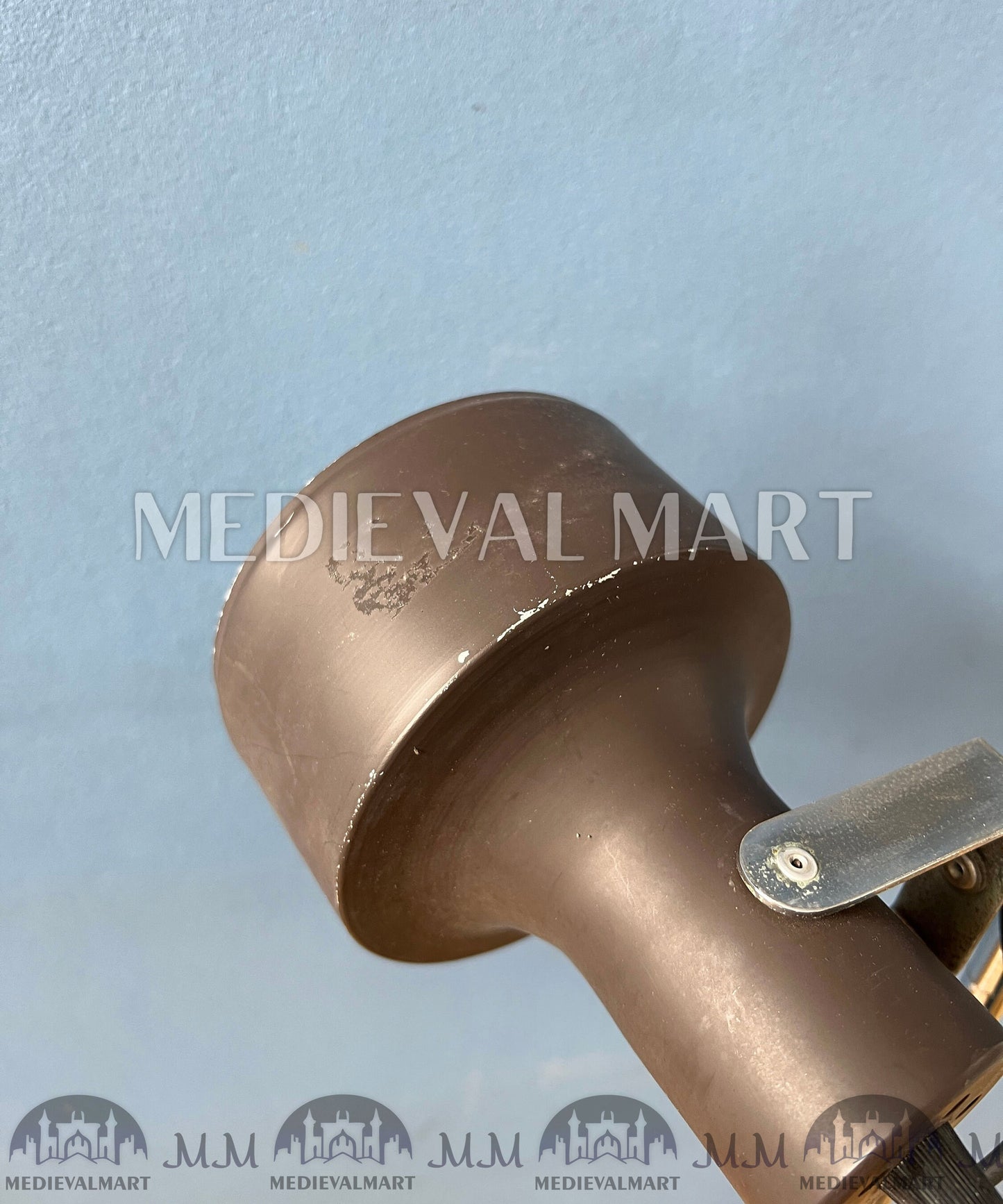 MEDIEVALMART Vintage Mid Century Brown Anvia Floor Lamp