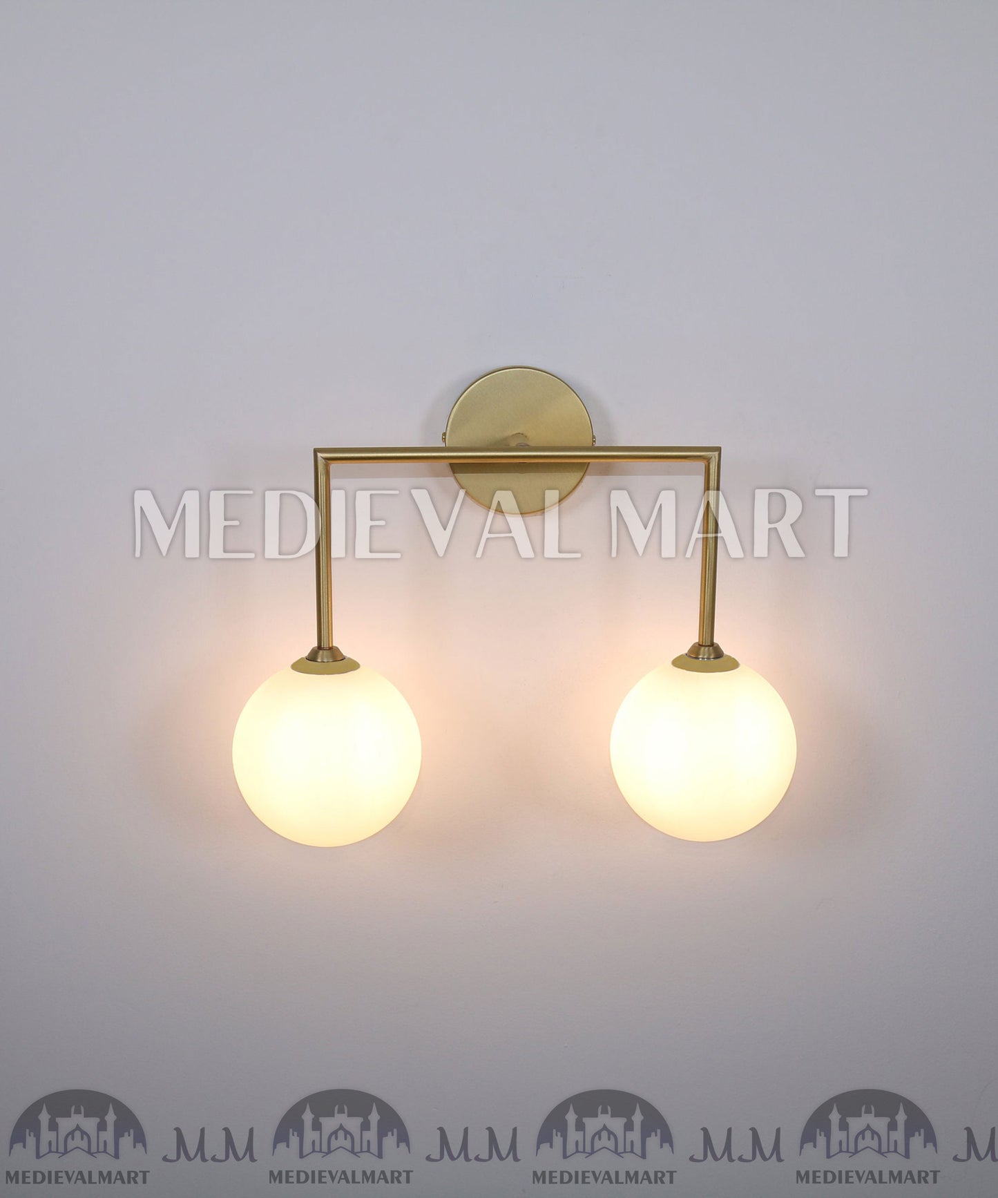 MEDIEVALMART Brass Wall Lights ,Wall Sconce ,Wall lamp ,Vanity Lights , Sconce Light
