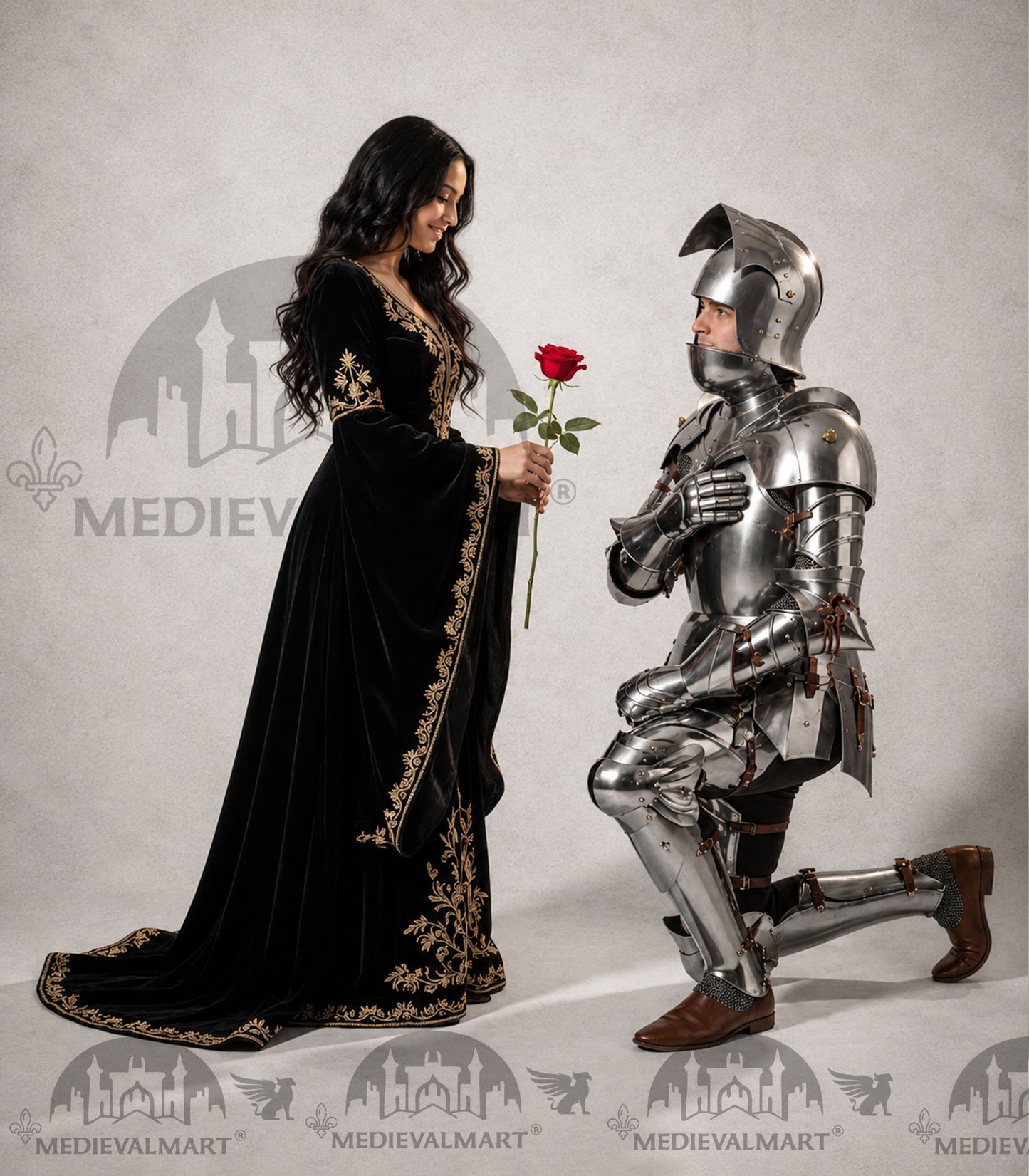 MEDIEVALMART 15th Century Gothic Full Plate Armor | Medieval Knight Suit For Reenactment & Cosplay