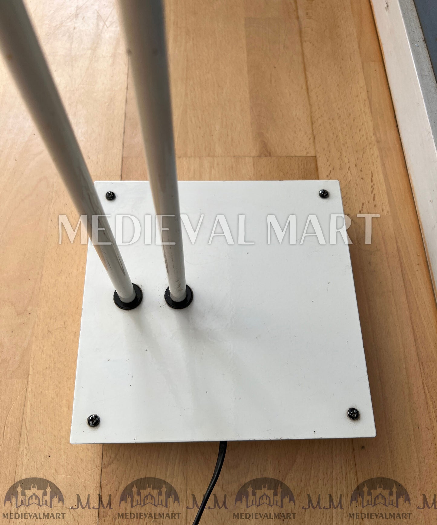 MEDIEVALMART 1970s White Samurai Floor Lamp by Shigeaki Asahara for Stilnovo