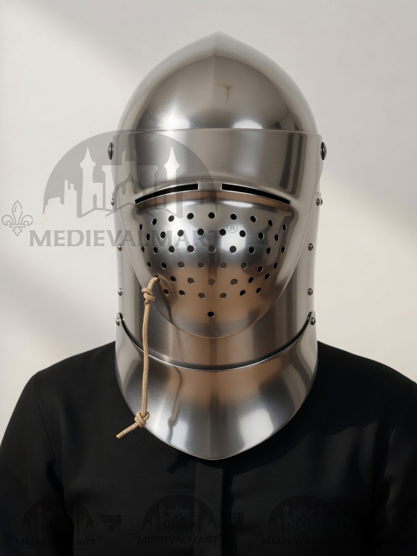 MEDIEVALMART Medieval XV Century The Great Bascinet “Sailsbury” Helmet