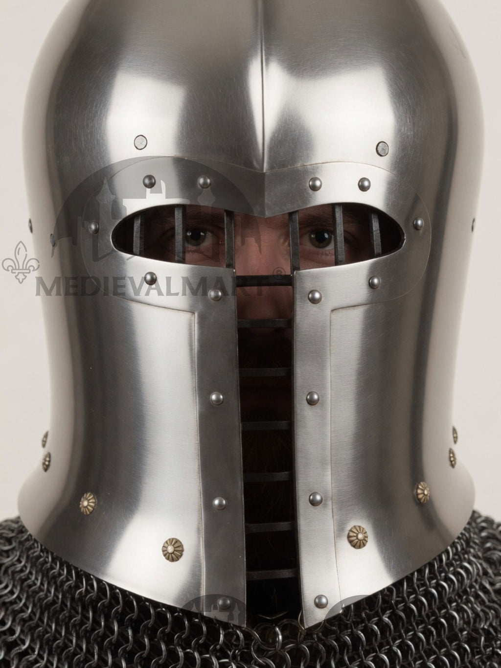 MEDIEVALMART 15th-century Italian war Simple barbute helmet / Best for Reenactment