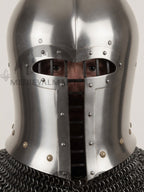 MEDIEVALMART 15th-century Italian war Simple barbute helmet / Best for Reenactment