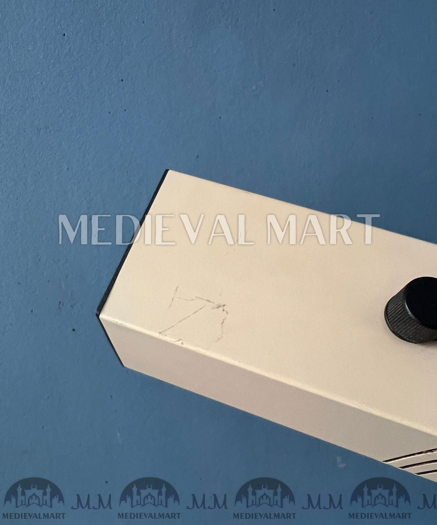 MEDIEVALMART Cream Taupe 70s Vintage Philips Space Age Floor Lamp