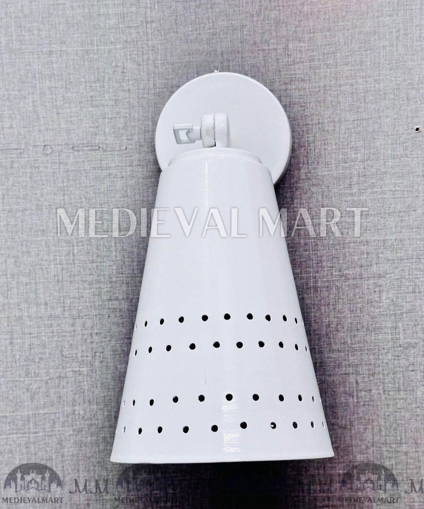 MEDIEVALMART Handcrafted Brass Wall Sconce: Mid-Century Modern Art Deco Lighting