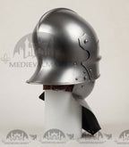 MEDIEVALMART Hungary Mid Century Medieval Gothic Celata War Helmet With Neck Armor