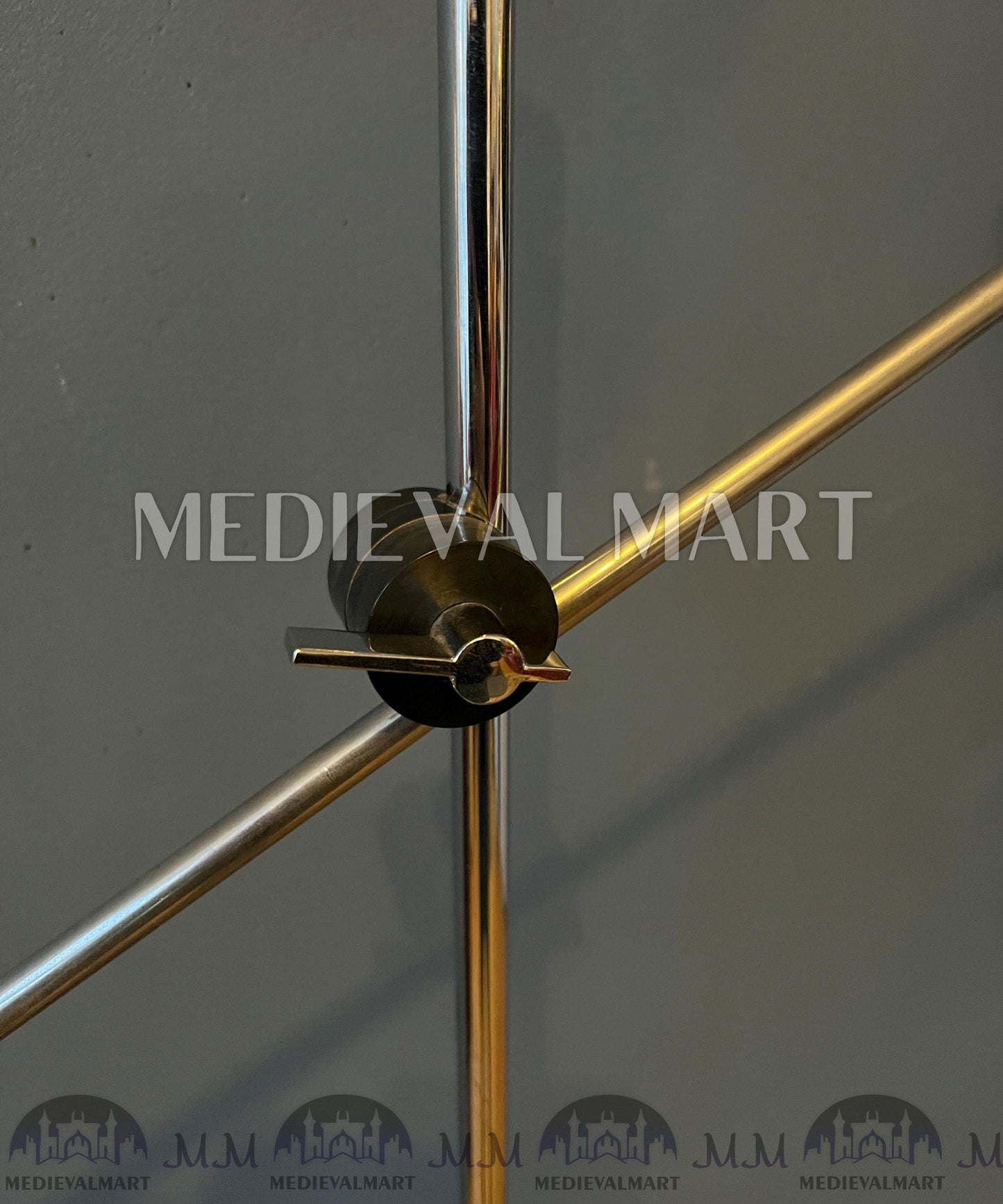 MEDIEVALMART Vintage Italian Mid Century Adjustable Brown Floor Lamp