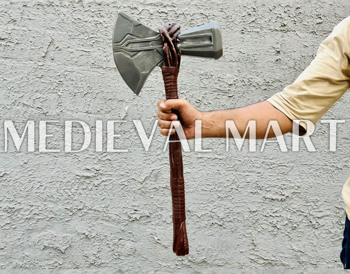 MEDIEVALMART Avengers Legends Thor Stormbreaker Battle Axe Marvel Prop Replica