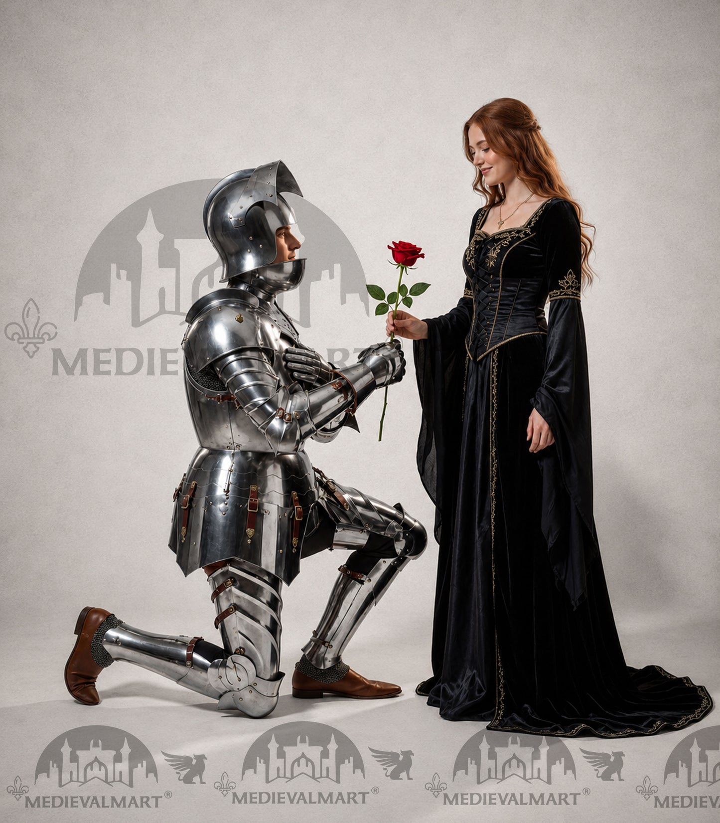 MEDIEVALMART 15th Century Gothic Full Plate Armor | Medieval Knight Suit For Reenactment & Cosplay