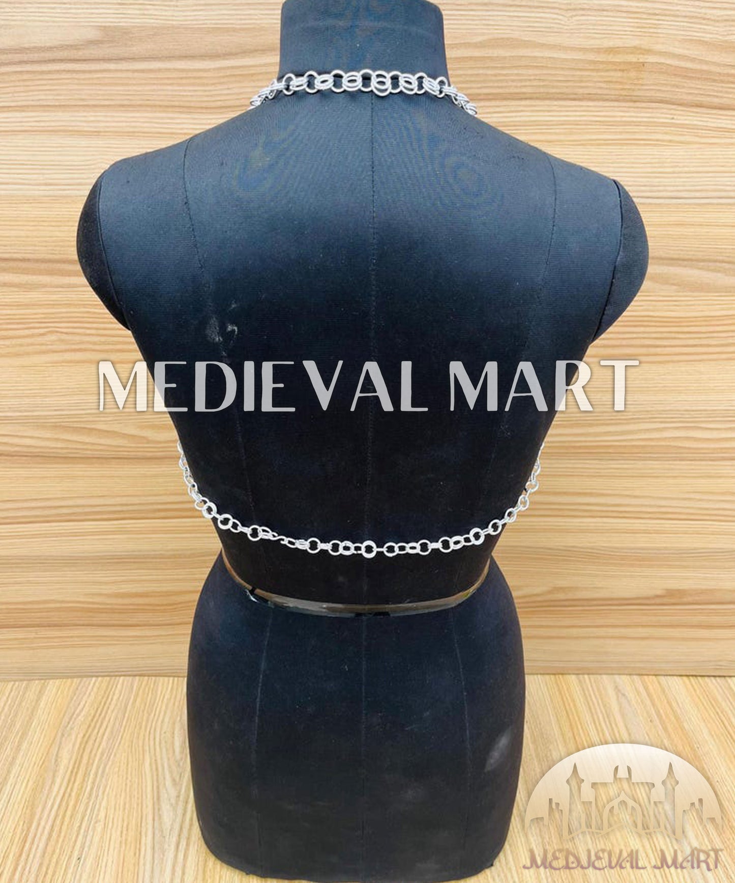 MEDIEVALMART Women’s (Bloodmoon) Chainmail Armor  W/O Skirt