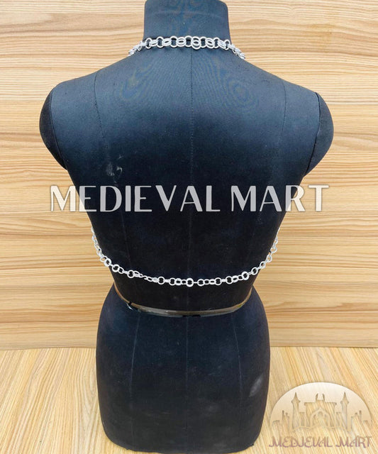 MEDIEVALMART Women’s (Bloodmoon) Chainmail Armor  W/O Skirt