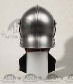 MEDIEVALMART Hungary Mid Century Medieval Gothic Celata War Helmet With Neck Armor