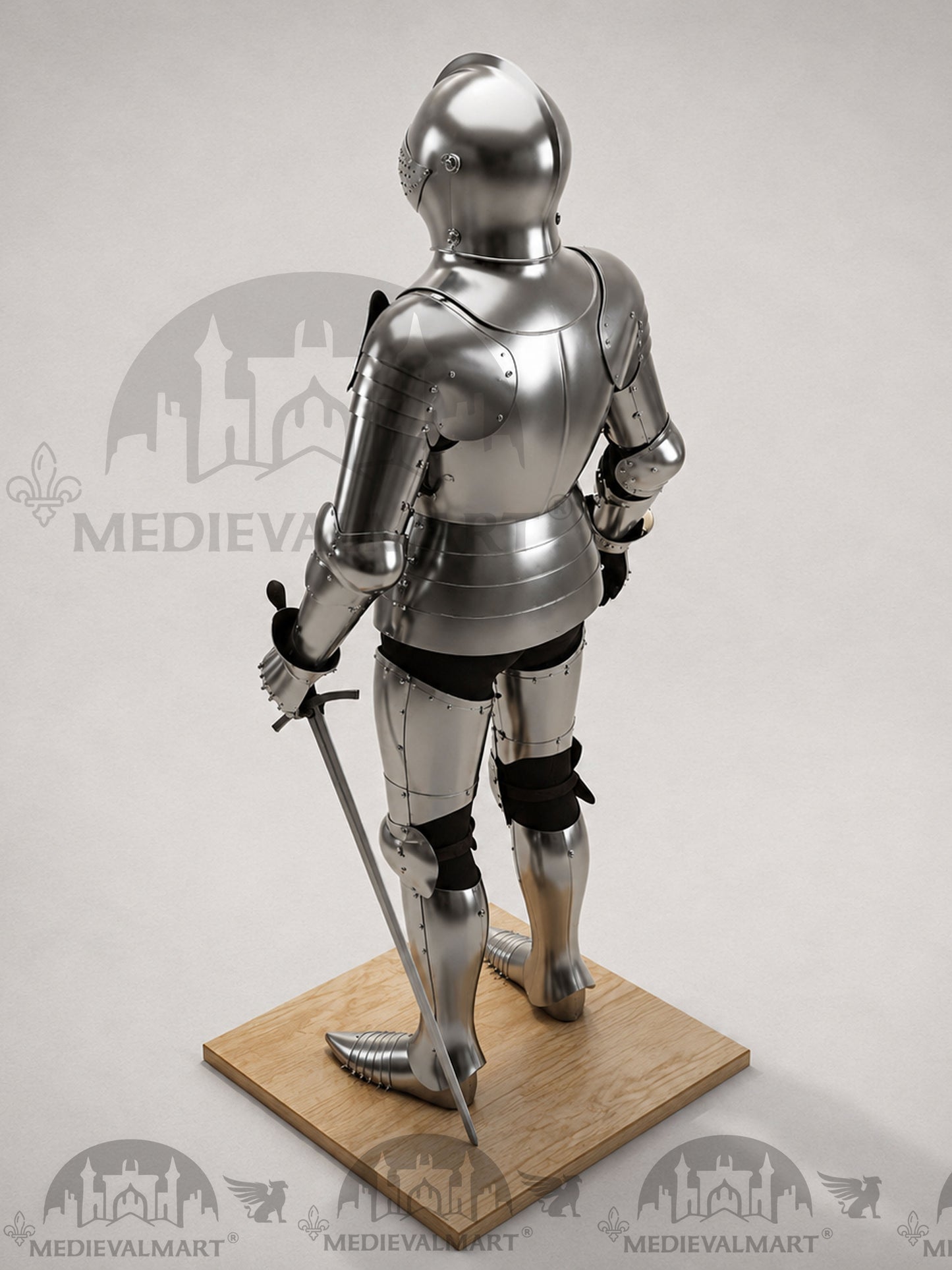 MEDIEVALMART Historical Mild Steel Ancient Rom Soldier Full Armor Costume W/H Bacinet Helmet