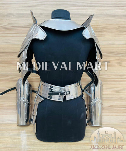 MEDIEVALMART (Isolara Dragonplate) Women’s Armor W/H Frost belt or Arms Armor
