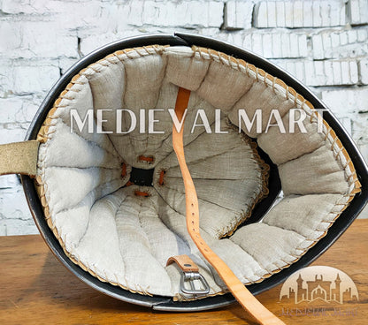 MEDIEVALMART Medieval European Great Nicholas "Hawberk" Helmet