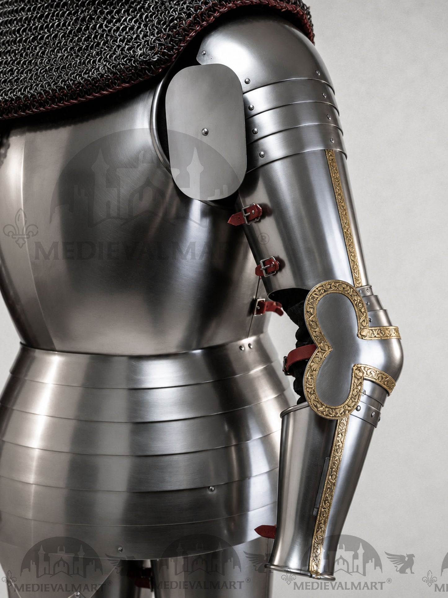 MEDIEVALMART Francis Authentic Medieval Full set of Armor W/H Hundshughel Bacient