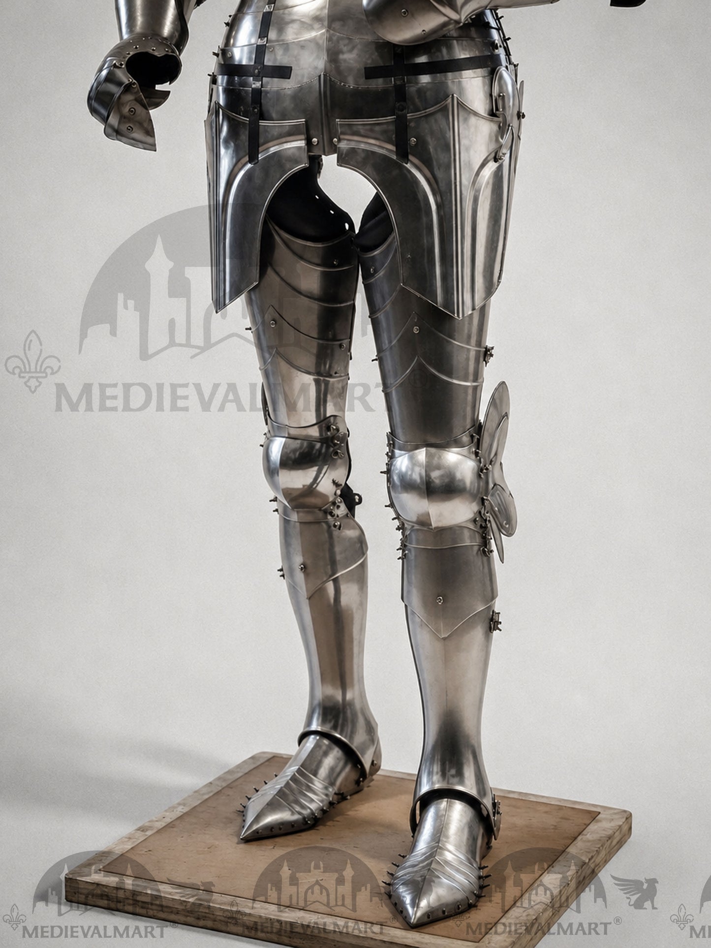 MEDIEVALMART Armadura de combate medieval de caballero del siglo XV sin pulir para un toque antiguo