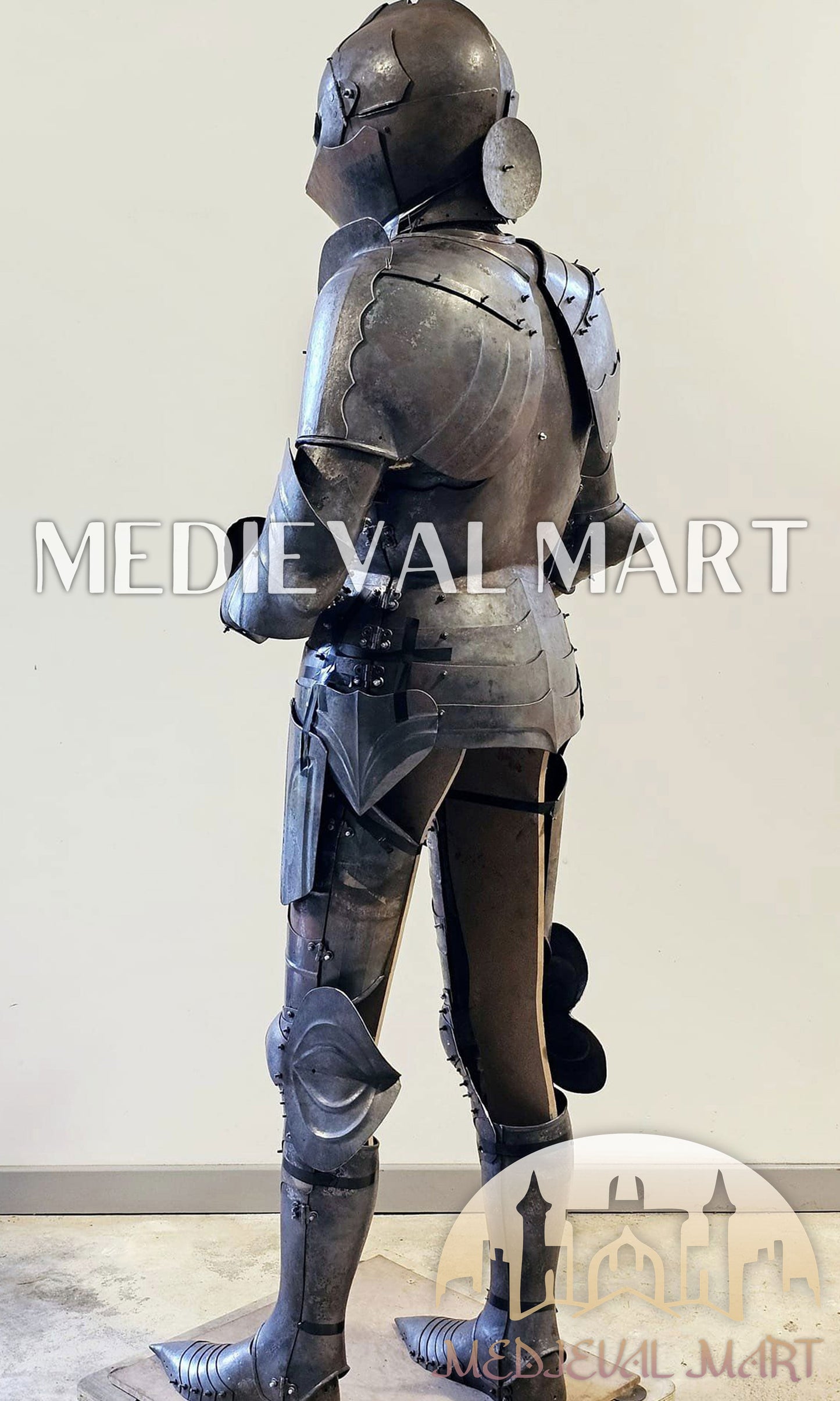 MEDIEVALMART 15th Century Medieval Knight Combat Full Body Armor W/O Polish for Antique Touch