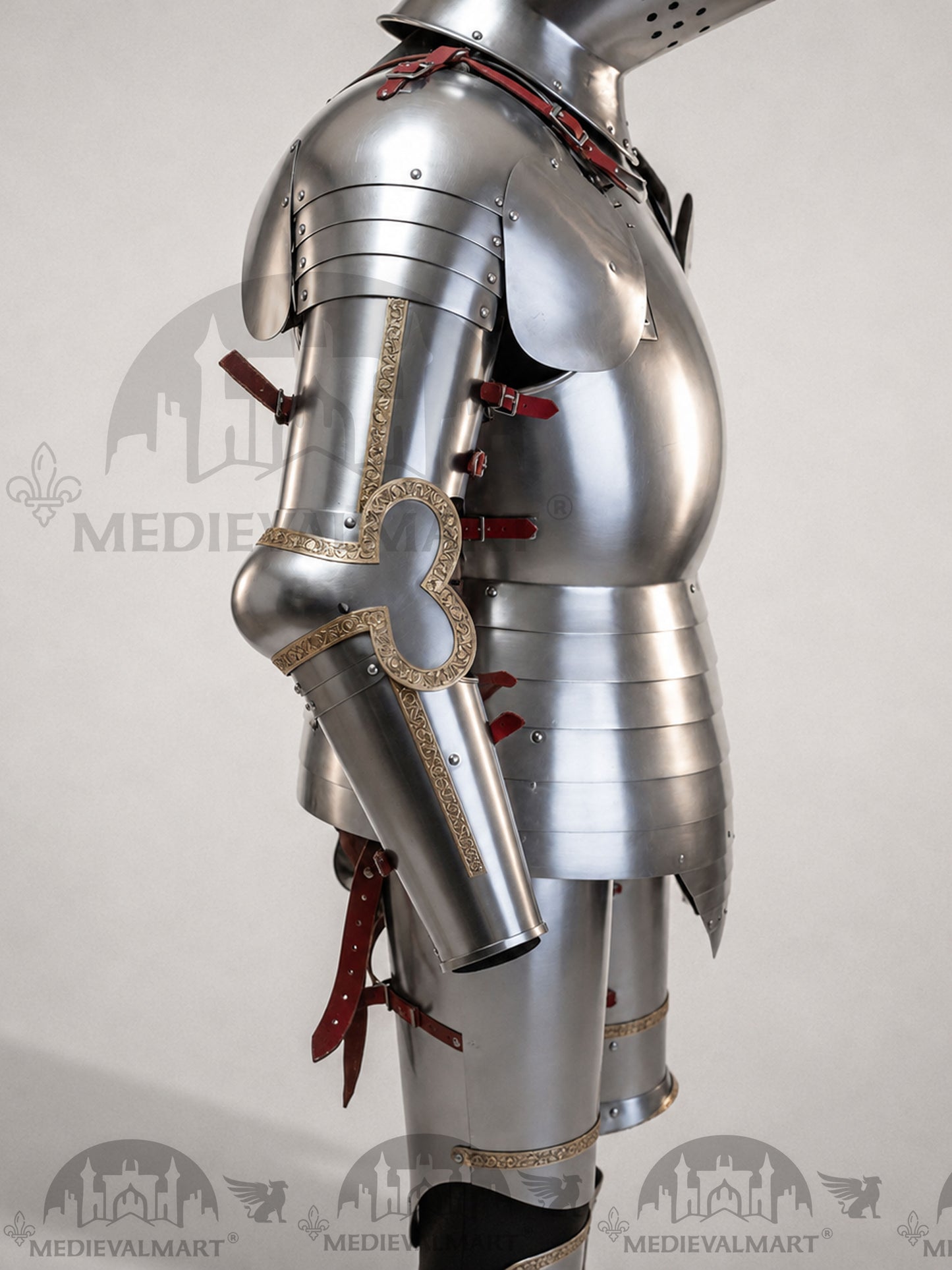 MEDIEVALMART Francis Authentic Medieval Full set of Armor W/H Hundshughel Bacient