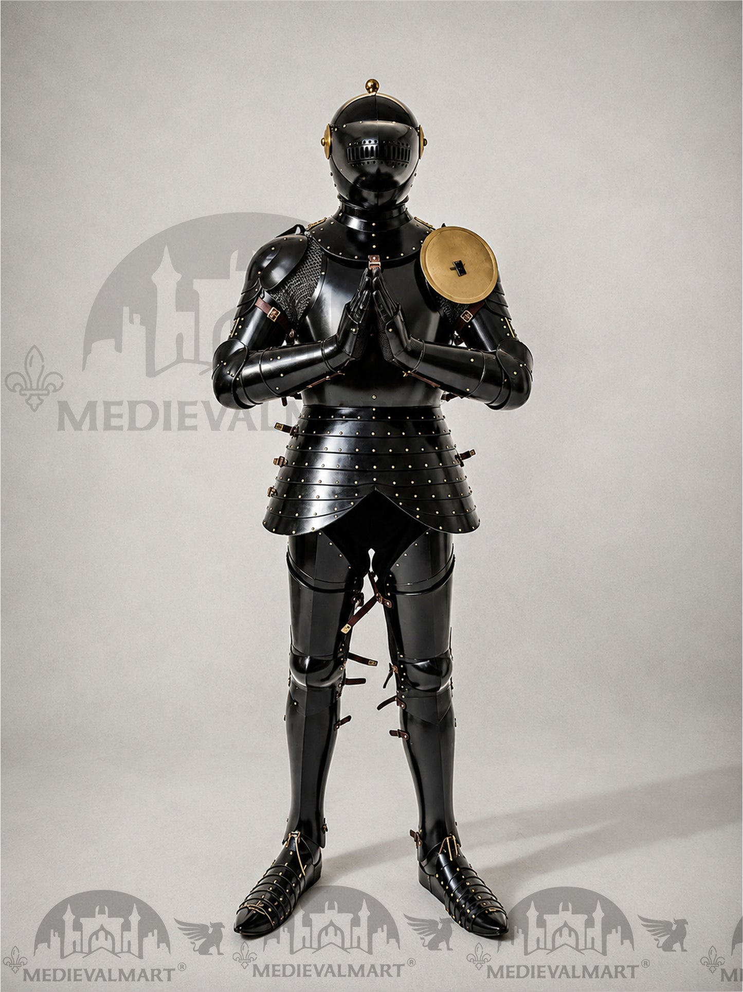 MEDIEVALMART Medieval Knight Katernbrust Full Body Armor Set W/H Sword