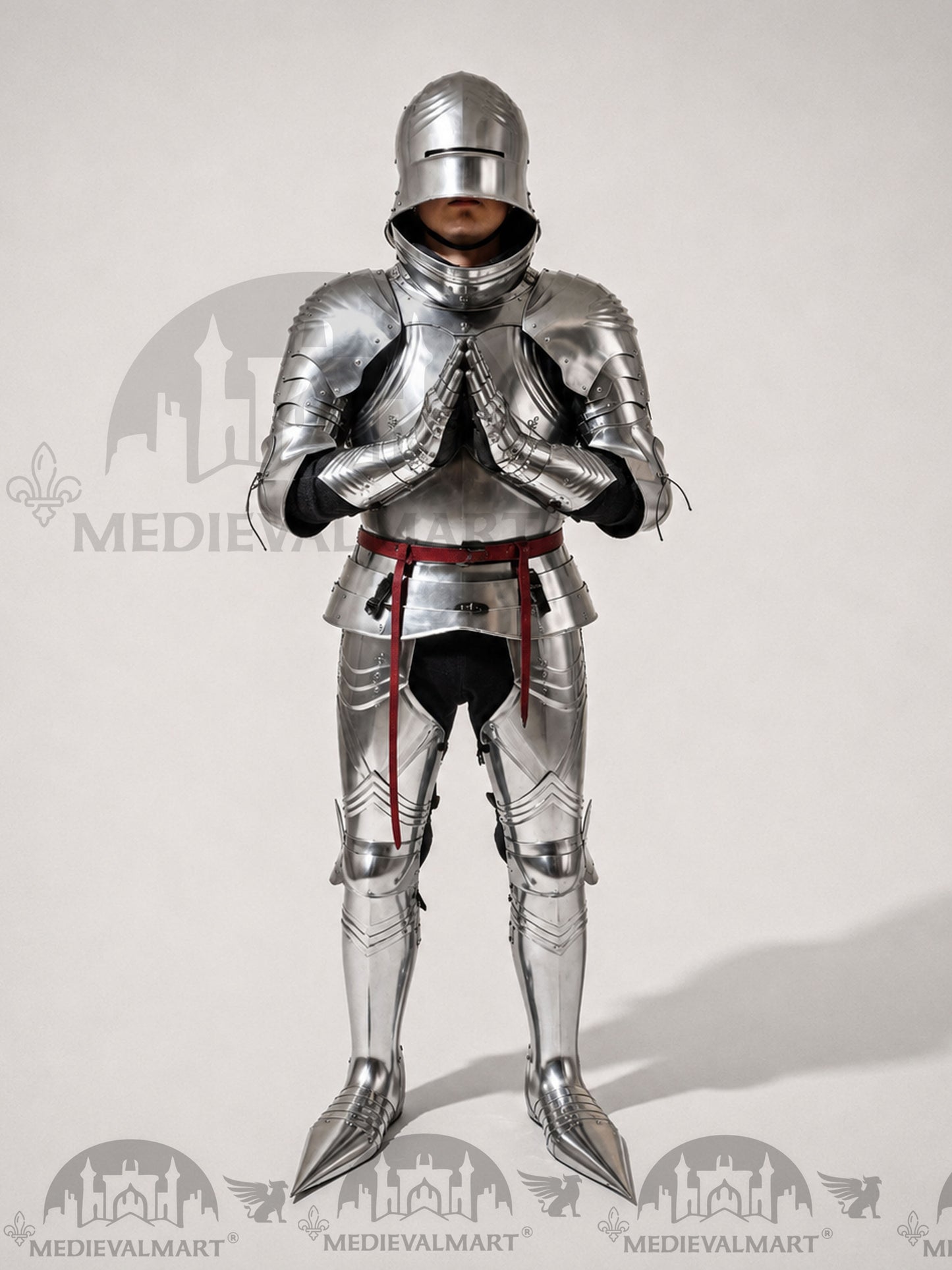 MEDIEVALMART Medieval 15th century Germans knight warrior full body complete metal armour costume with Sword